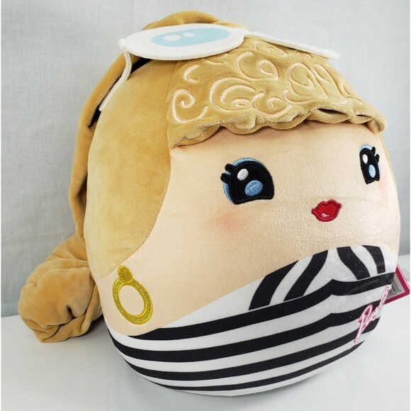 Barbie Cuutopia Felt Sunglasses Chevron Swimsuit 10 in. Squish Plush Toy Mattel - Picture 4 of 16